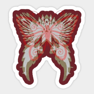 butterfly art designs Sticker